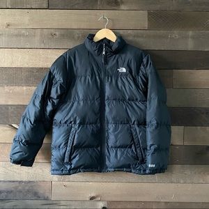 North Face Boy's Black Goose Down Winter Snow Ski Jacket Coat
